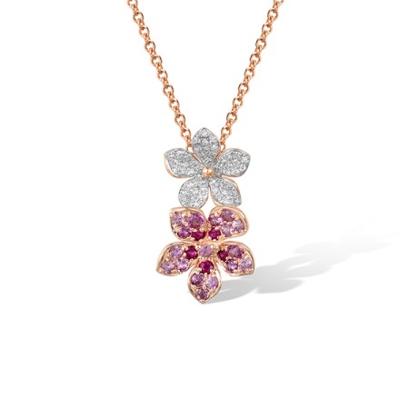 14KRW Pendant Diamond,Pink Sapphire,Ruby (P321672PRU14KRW)