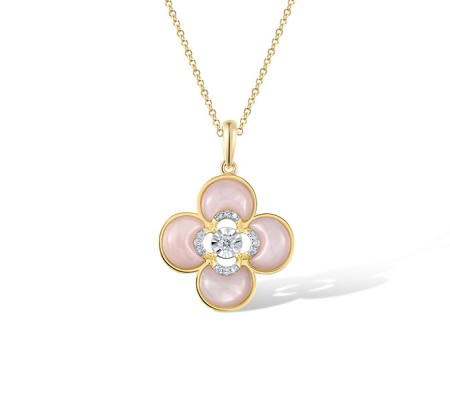 14TT Pendant Diamond,Pink Shell (P321708PMP14TT)