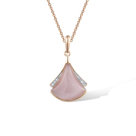 14KRW Pendant Diamond,Pink Shell (P321710PMP14KRW)