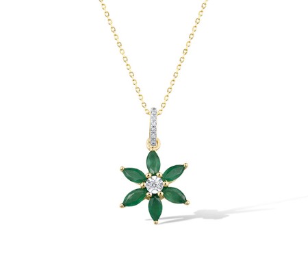 14TT Pendant Emerald,Diamond (P321720EMR14TT)