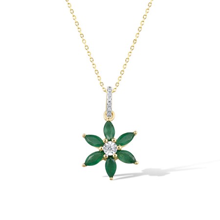 14TT Pendant Emerald,Diamond (P321720EMR14TT)