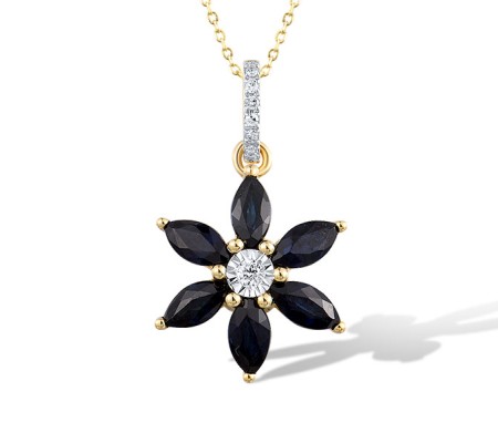 14TT Pendant Blue Sapphire,Diamond (P321720SAP14TT)