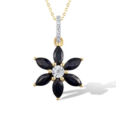 14TT Pendant Blue Sapphire,Diamond (P321720SAP14TT)