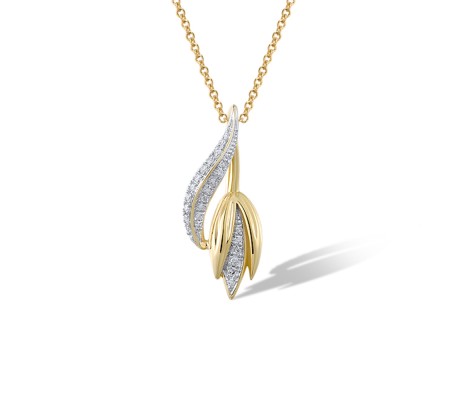14KYW Pendant Diamond (P322056DIA14KYW)
