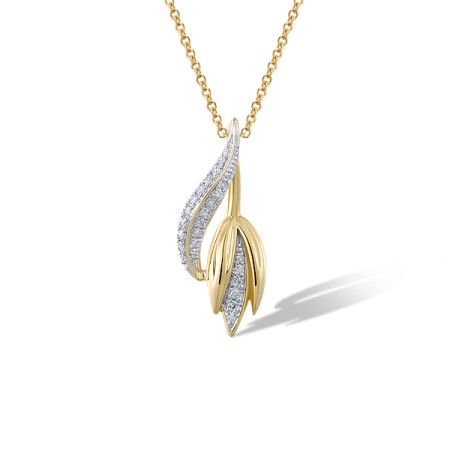 14KYW Pendant Diamond (P322056DIA14KYW)