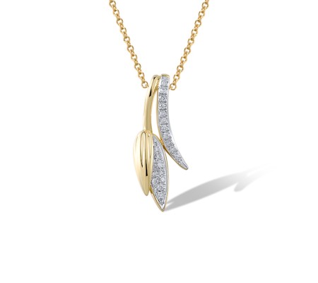 14KYW Pendant Diamond (P322057DIA14KYW)