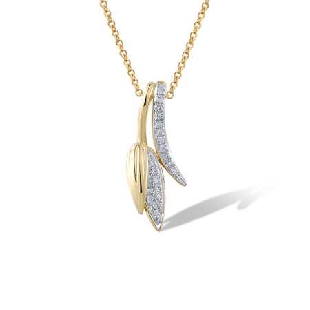 14KYW Pendant Diamond (P322057DIA14KYW)