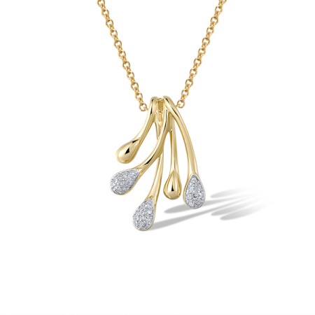 14KYW Pendant Diamond (P322072DIA14KYW)