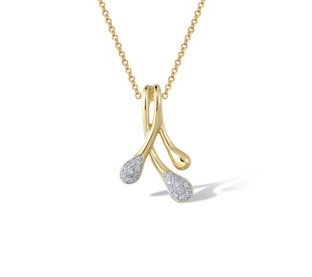14KYW Pendant Diamond (P322073DIA14KYW)