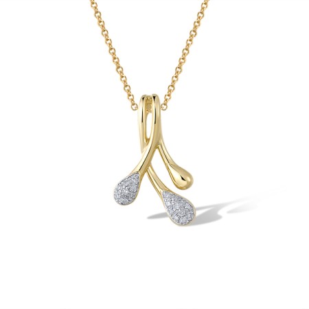 14KYW Pendant Diamond (P322073DIA14KYW)