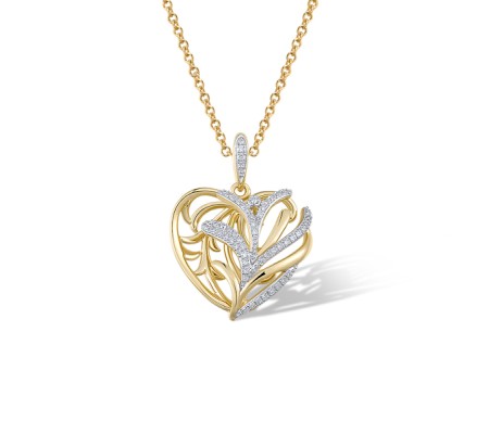 14KYW Pendant Diamond (P322101DIA14KYW)