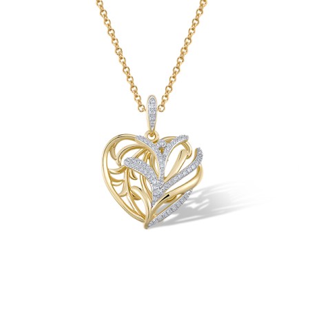 14KYW Pendant Diamond (P322101DIA14KYW)