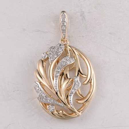 14KYW Pendant Diamond (P322103DIA14KYW)