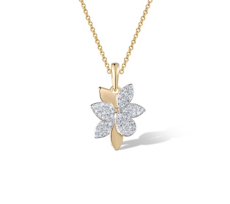 14KYW Pendant Diamond (P322105DIA14KYW)