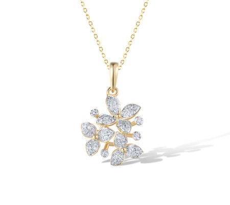 14KYW Pendant Diamond (P322131DIA14KYW)