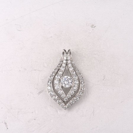 Sterling Silver Pendant White Cubic Zirconia (P322178WCZSL925)