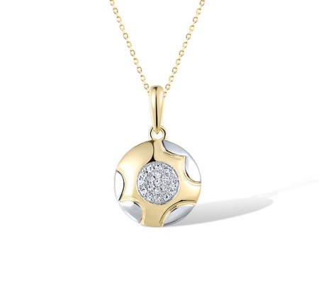 14KYW Pendant Diamond (P322190DIA14KYW)
