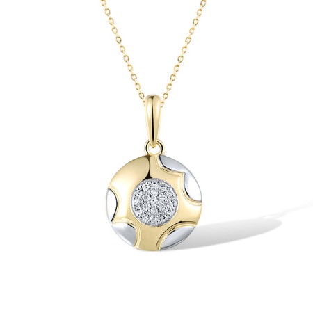 14KYW Pendant Diamond (P322190DIA14KYW)