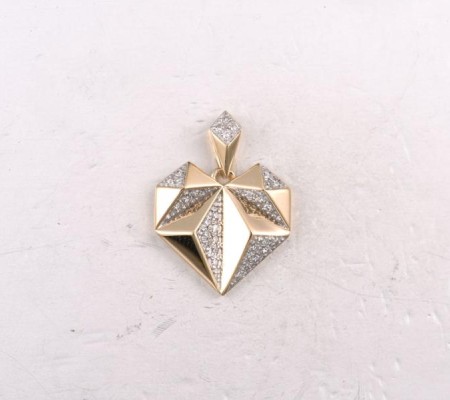 14KYW Pendant Diamond (P322245DIA14KYW)
