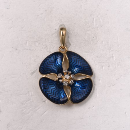14KYW Pendant Diamond,Enamel (P322302ENA14KYW)