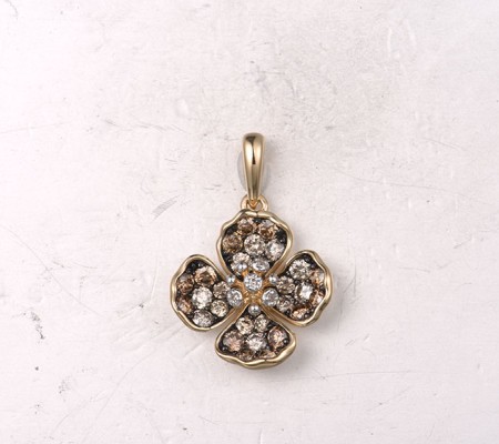 14KYWB Pendant Brown Diamond,Diamond (P322362BRW14KYWB)
