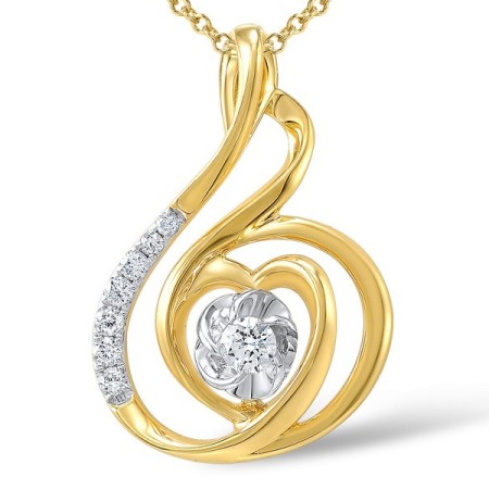 18TT Pendant Diamond (P600006DIA18TT)