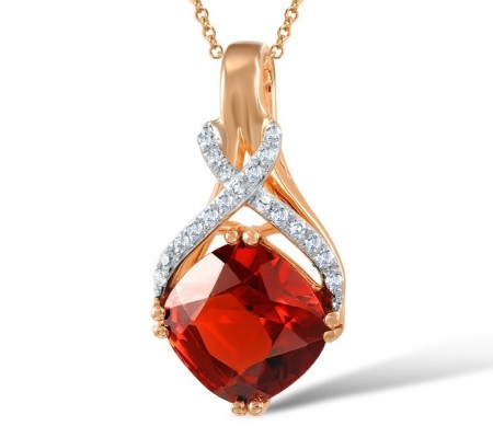 18KRW Pendant Diamond,Garnet (P600108GAN18KRW)