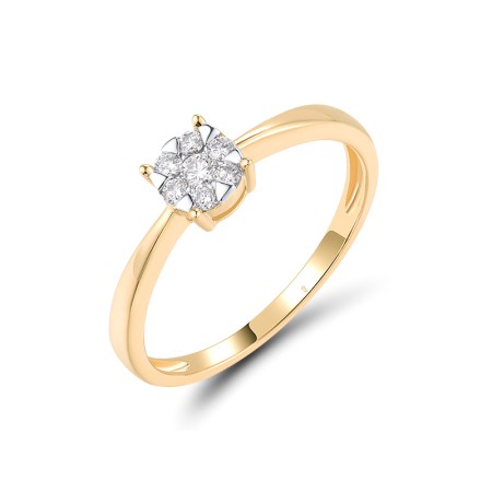 14KYW Ring Diamond (R300029ADIA14KYW) - US 6