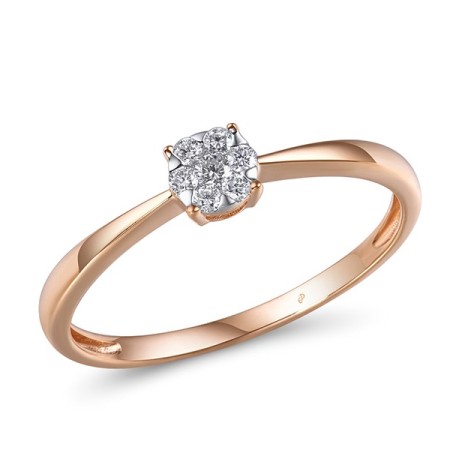 14KRW Ring Diamond (R300029BDIA14KRW) - US 7