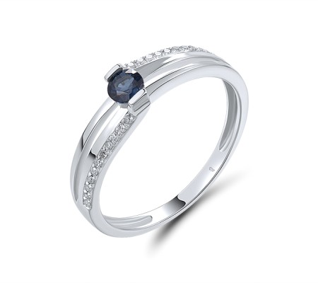 14KW  Blue Sapphire Ring (R300042CSAP14KW)