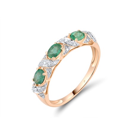 14KRW Ring Diamond,Emerald (R300072EMR14KRW)