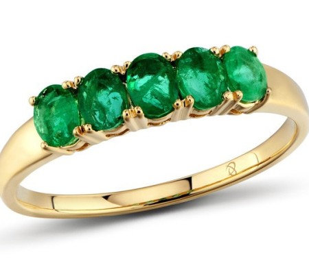 14KR Ring Emerald (R300888EMR14KR) - US 6