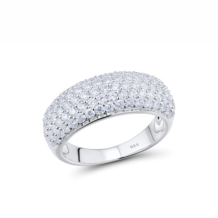 Sterling Silver Ring White Cubic Zirconia (R301051WCZSL925) - US 5.5