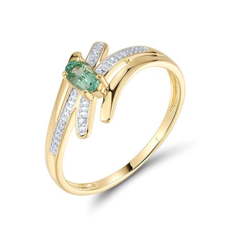 14KYW Ring Diamond,Emerald (R301193EMR14KYW)