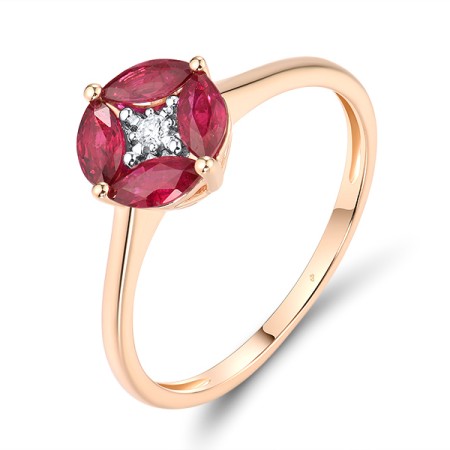 14KRW  Diamond,Ruby,Ring (R301281RUY14KRW) - US 6.5