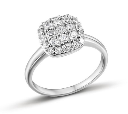 Sterling Silver Ring White Cubic Zirconia (R301343WCZSL925)