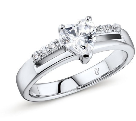 Sterling Silver Ring White Cubic Zirconia (R301349WCZSL925) - US 7.5