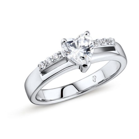 Sterling Silver Ring White Cubic Zirconia (R301349WCZSL925) - US 7.5