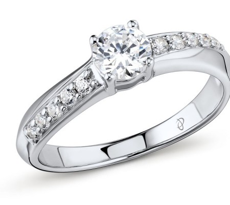 Sterling Silver Ring White Cubic Zirconia (R301351WCZSL925) - US 5.5