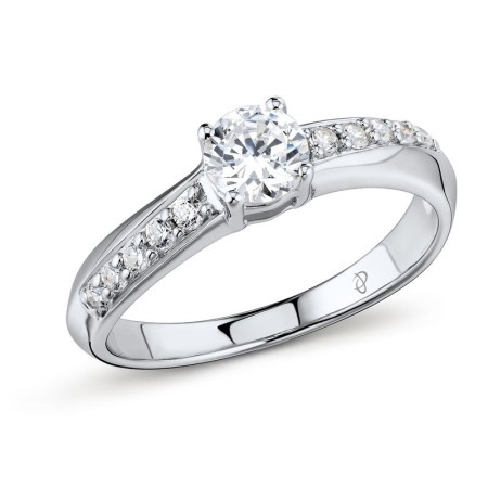 Sterling Silver Ring White Cubic Zirconia (R301351WCZSL925) - US 5.5