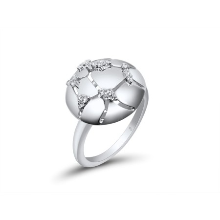 Sterling Silver Ring White Cubic Zirconia (R303011WCZSL925)