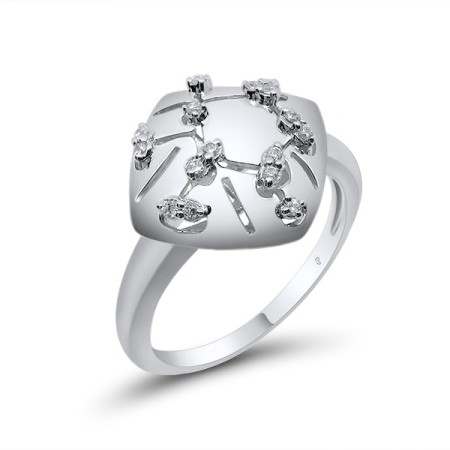 Sterling Silver Ring White Cubic Zirconia (R303012WCZSL925)