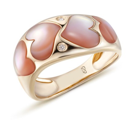 14KY Ring Diamond,Pink Shell (R303322PMP14KY) - US 6