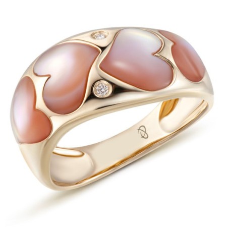 14KY Ring Diamond,Pink Shell (R303322PMP14KY) - US 6