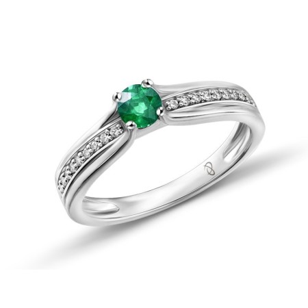 14KW Ring Diamond,Emerald (R303346EMR14KW) - US 6