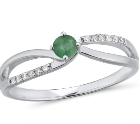 14KW Ring Diamond,Emerald (R303347AEMR14KW) - US 6