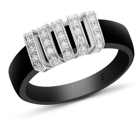 Sterling Silver Ring White Cubic Zirconia (R303656WCZSL925) - US 6