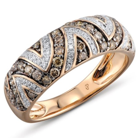 14KRWB Ring Diamond,Brown Diamond (R303819ABRW14KRWB)