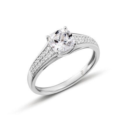 Sterling Silver Ring White Cubic Zirconia (R303822WCZSL925) - US 6