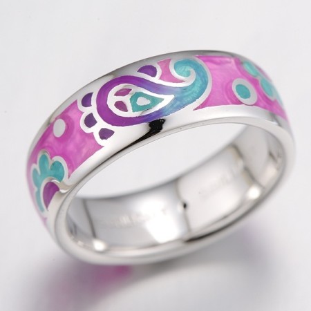 Sterling Silver Ring Enamel (R303889ENM6SL925)
